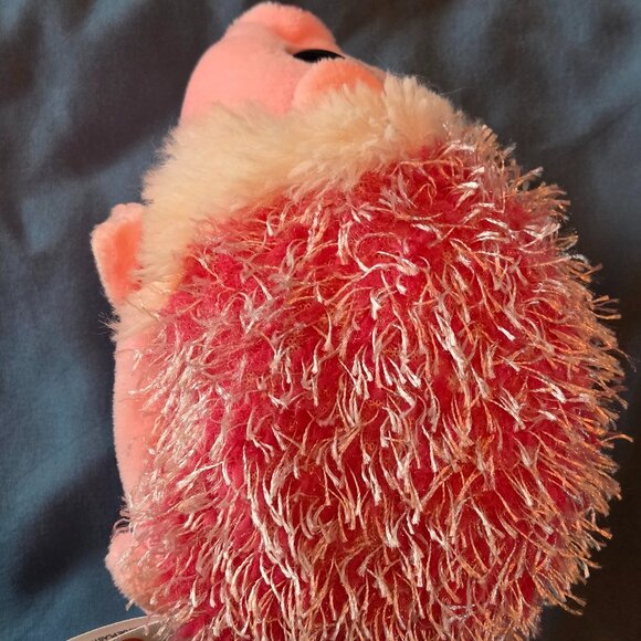 TY Beanie Baby MRS. PRICKLY the Pink Hedgehog 6 inch Stuffed Animal Glitter Eyes - Picture 6 of 7